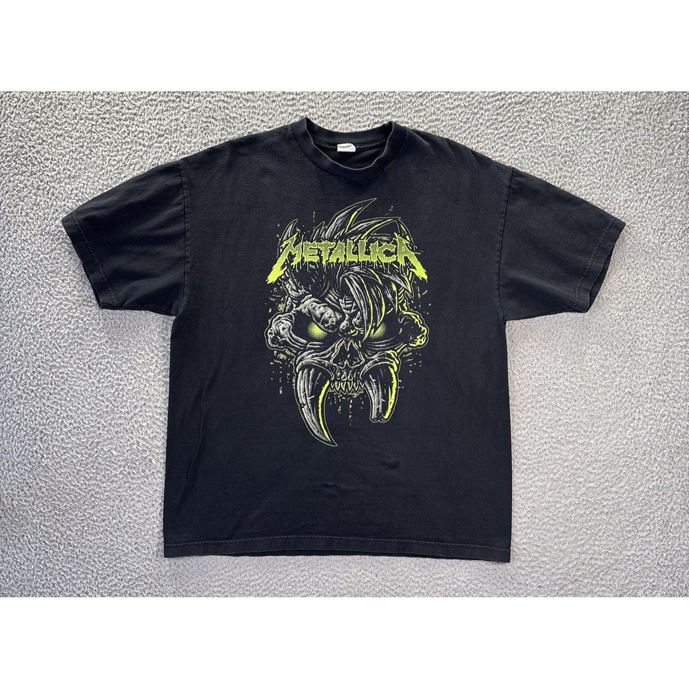 Vintage‎ Metallica Scary Guy T Shirt Mens XL Angry Metal Monster Skull